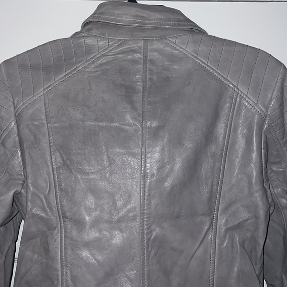 Bbdakota nwt size small 100% leather color grey womens - Picture 6 of 6